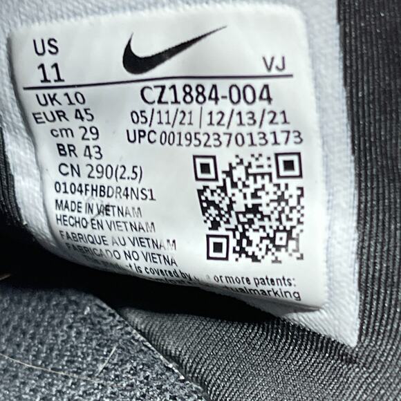 Nike Free Run 5.0 Shoes Mens Size 11 Triple Black Running Comfort Gym Sneakers - Picture 7 of 7